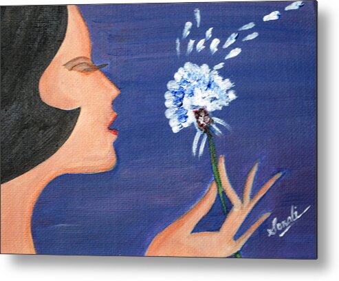Acrylic Metal Print featuring the painting Whisper by Sonali Kukreja
