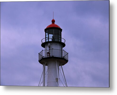 Whitefish Point Lighthouse 2 Metal Print featuring the photograph Whitefish Point Lighthouse 2 by Rachel Cohen