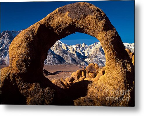 Alabama Hills Metal Print featuring the photograph Whitney Portal by Inge Johnsson