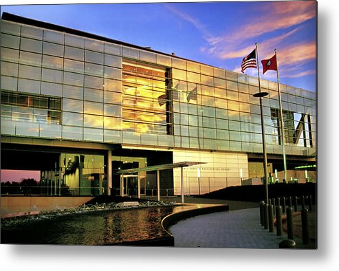William Metal Print featuring the photograph William Jefferson Clinton Presidential Library by Jason Politte