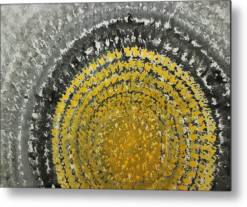 Sun Metal Print featuring the painting Winter Sun original painting by Sol Luckman