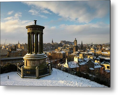 Tranquility Metal Print featuring the photograph Winter View Edinburgh by Bluefinart