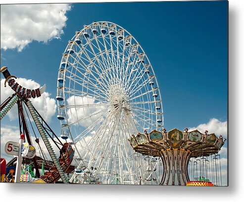 Ocean City Metal Print featuring the photograph Wonderland Fun by Kristia Adams