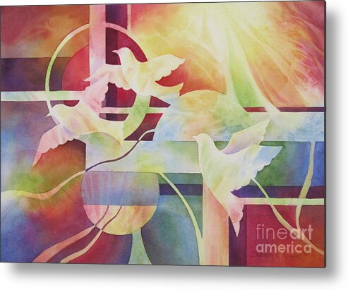 World Peace Metal Print featuring the painting World Peace 2 by Deborah Ronglien