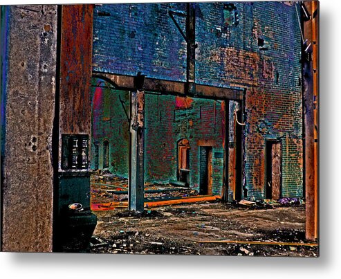 Abstract Metal Print featuring the photograph Wrecking Ball by Brian Duram