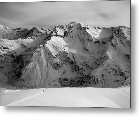 Mountain Metal Print featuring the photograph Writing Life Line by Peter Svoboda, Mqep