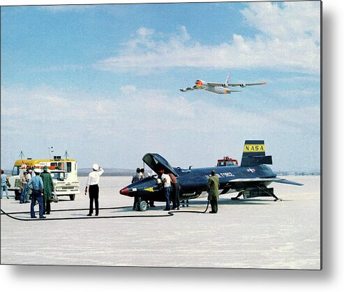 X-15 Metal Print featuring the photograph X-15 Aircraft After Landing by Nasa
