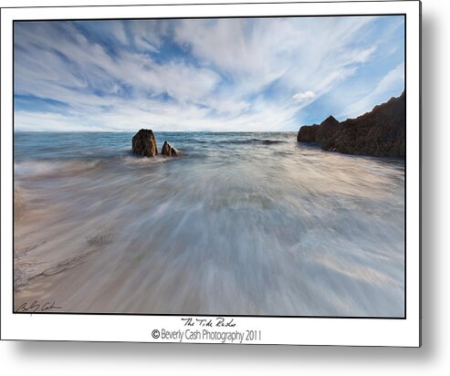 Beach Metal Print featuring the photograph The Tide Rushes - Whistling Sands by B Cash