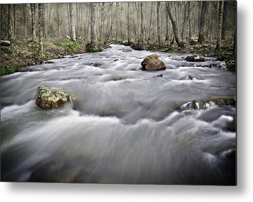 Arkansas Metal Print featuring the photograph 0804-0122 Rolling Creek of the Ozark Mountains by Randy Forrester