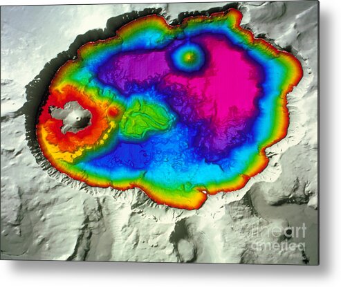 American Metal Print featuring the photograph Crater Lake #1 by U.S. Geological Survey