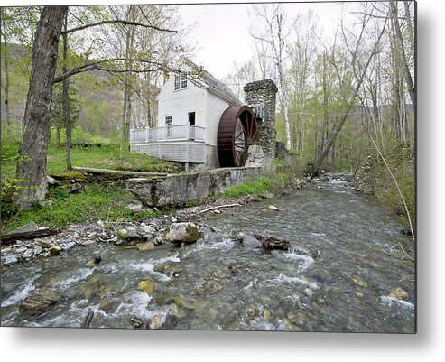 Vermont Metal Print featuring the photograph Old Dorset Grist Mill and Stream by Gordon Ripley