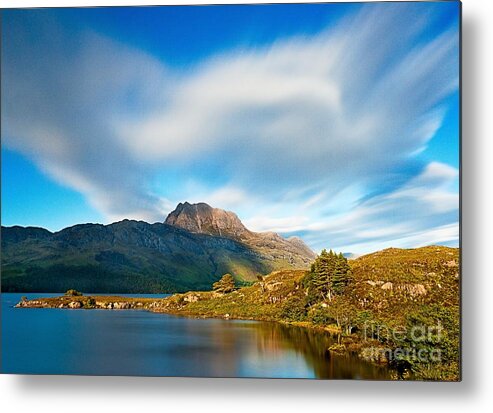 Europe Metal Print featuring the photograph Slioch across the waters of Loch Maree #1 by Maciej Markiewicz