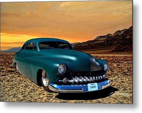 1950 Mercury Metal Print featuring the photograph 1950 Mercury Low Rider Street Rod by Tim McCullough