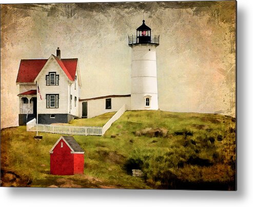 Metal Print featuring the photograph Nubble Light by Fred LeBlanc
