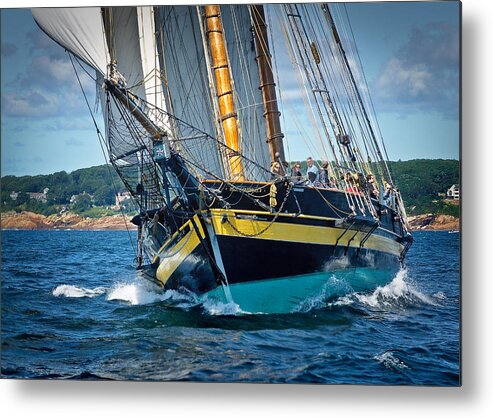 Windjammers Metal Print featuring the photograph Pride of Baltimore II #2 by Fred LeBlanc