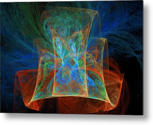 Abstract Metal Print featuring the digital art 278 by Lar Matre