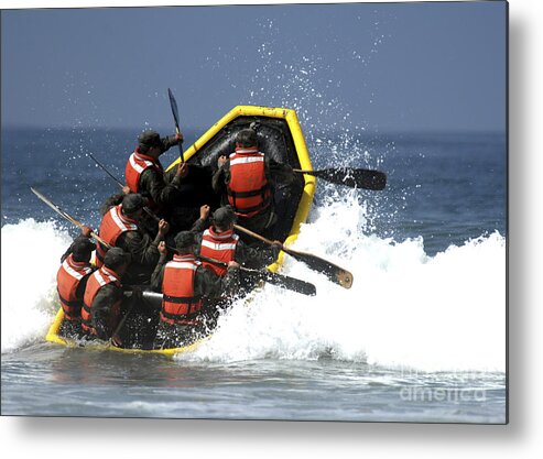 Buds Metal Print featuring the photograph Basic Underwater Demolitionseal #3 by Stocktrek Images