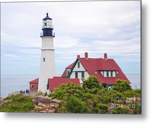 Portland Head Metal Print featuring the photograph Portland Head Light #6 by Anne Kitzman