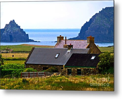 Fine Art Photography Metal Print featuring the photograph A House in Ireland by Patricia Griffin Brett