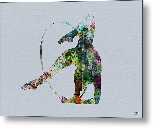  Metal Print featuring the painting Acrobatic dancer by Naxart Studio