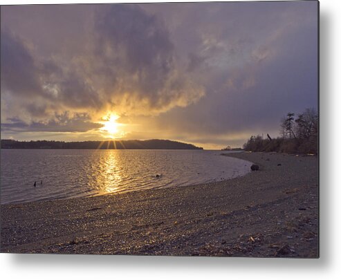 Sunset Metal Print featuring the photograph After The Storm by Priya Ghose