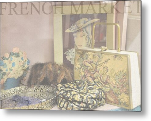 Still Life Metal Print featuring the photograph At The French Market by Jan Amiss Photography