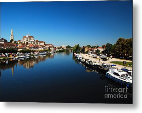 City Metal Print featuring the photograph Auxerre France by Hannes Cmarits