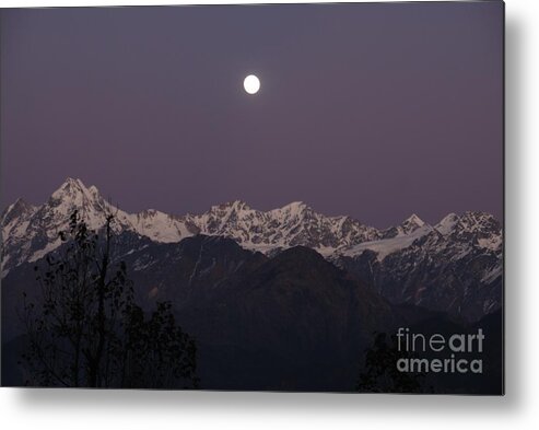 Moon Metal Print featuring the photograph Bathed in Moonlight by Fotosas Photography