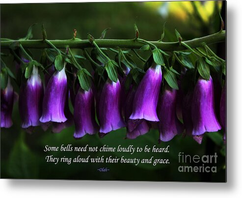 Foxgloves Metal Print featuring the photograph Bells of Spring by Ola Allen