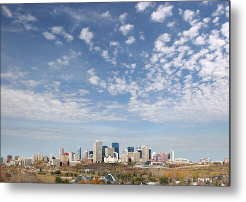 City Metal Print featuring the photograph Big Sky YEG by Stan Kwong