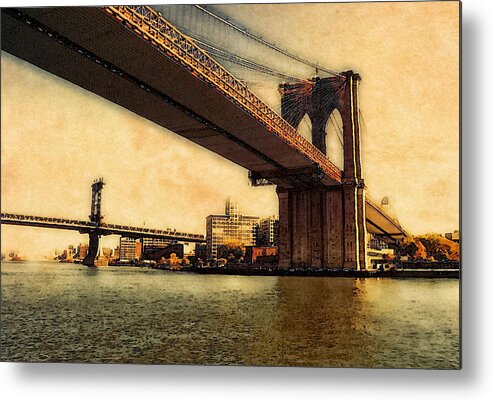 Brooklyn Metal Print featuring the photograph Brooklyn Bridge by Jim Painter