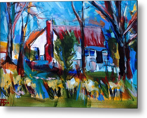 Watkinsville Metal Print featuring the painting Buttlers House by John Gholson