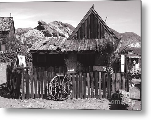 Cabins Metal Print featuring the photograph Calico Architecture by Susanne Van Hulst