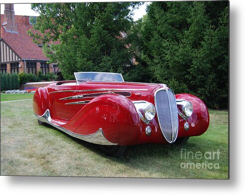 Automobile Metal Print featuring the photograph Car at Meadowbrook by Grace Grogan