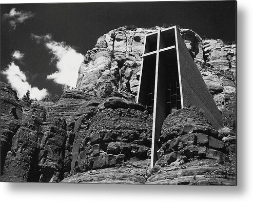 Sedona Metal Print featuring the photograph Chapel of the holy Cross by John Handfield