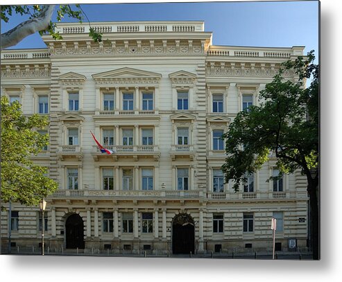 Zagreb Metal Print featuring the photograph Croatia Supreme Court by Steven Richman