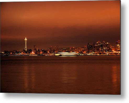 Ferry Metal Print featuring the photograph Daybreak Ferry by Michael Merry
