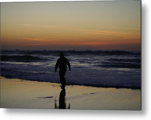 Waves Metal Print featuring the photograph Dodging Waves by Jerry Cahill
