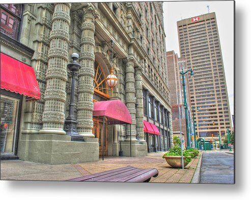  Metal Print featuring the photograph Ellicott Square Building and HSBC by Michael Frank Jr