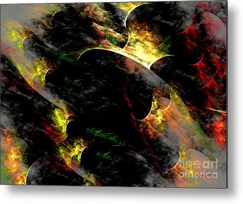 Fire Metal Print featuring the digital art Embers by Greg Moores