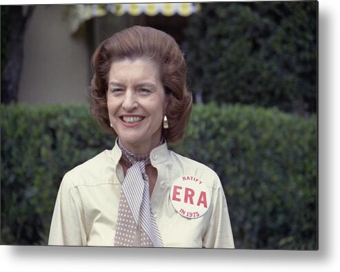 History Metal Print featuring the photograph First Lady Betty Ford Sports A Button by Everett