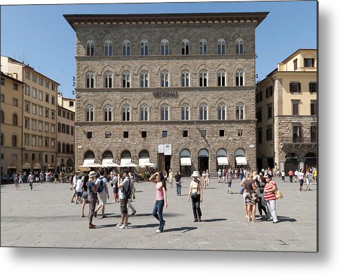 Florence Metal Print featuring the photograph Florence Piazza della Signoria by Matthias Hauser