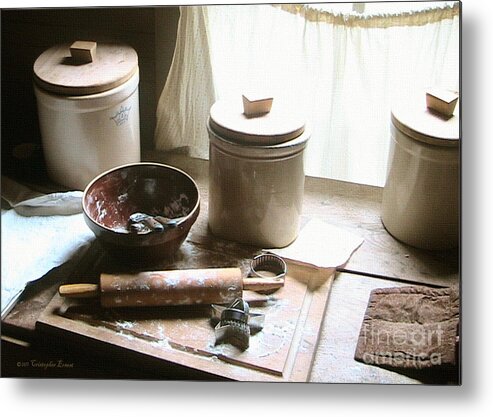 Grandma's Kitchen Metal Print featuring the photograph Grandma's Kitchen by Cristophers Dream Artistry