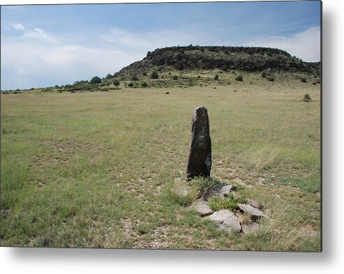 New Mexico Metal Print featuring the photograph Grave On Santa Fe Trail by Ron Weathers