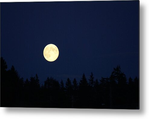 Harvest Moon Metal Print featuring the photograph Harvest Moon by Jerry Cahill