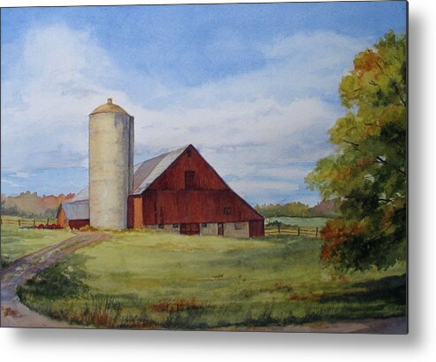 Fall Metal Print featuring the painting Hint of Autumn by Vikki Bouffard
