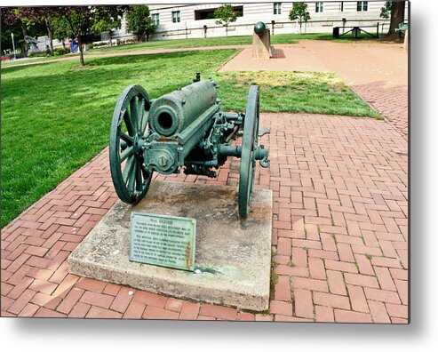 Academy Metal Print featuring the photograph Howitzer by Marianne Campolongo