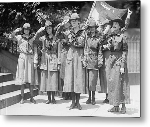 History Metal Print featuring the photograph Juliette Daisy Low, Founder Of The Girl by Photo Researchers
