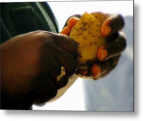 Hands Metal Print featuring the photograph LABORS of LOVE by Karen Wiles