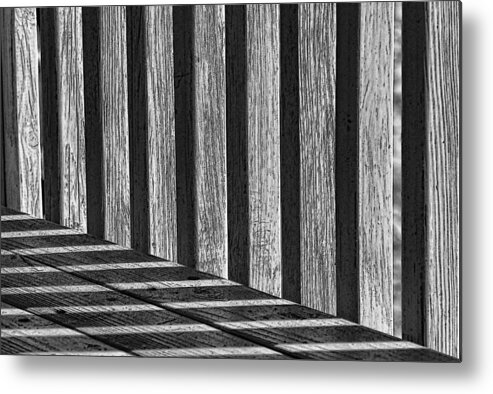  Metal Print featuring the photograph Lines and Shadows by Cathy Kovarik